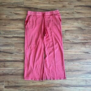 Wide Leg Casual Pants in Coral Pink